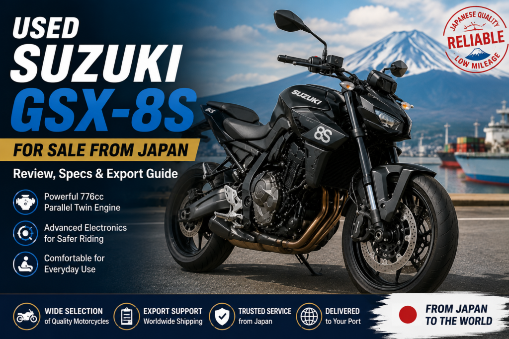 Used Suzuki GSX-8S for Sale from Japan Review, Specs & Export Guide