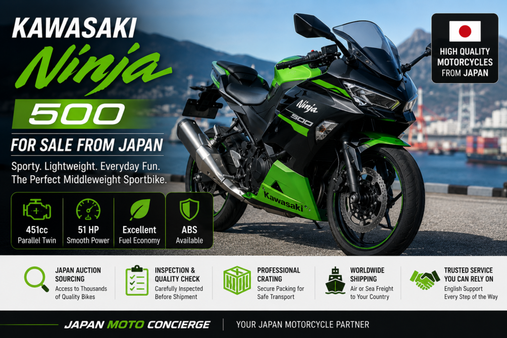 Kawasaki Ninja 500 for Sale from Japan: Review, Specs, Price & Buying Guide